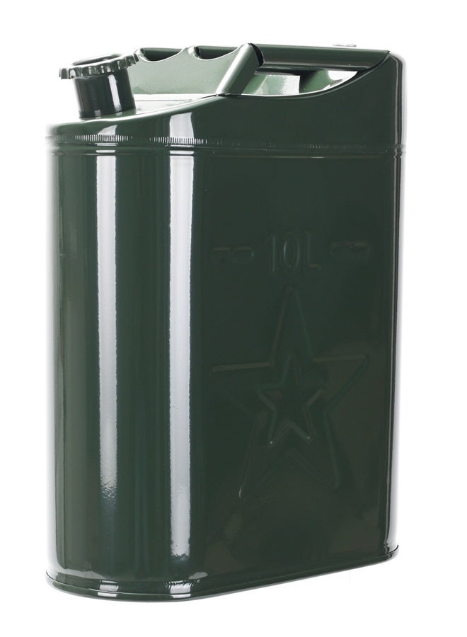 LAWAZIM Jerry Can - 10L - Heavy-Duty Empty Fuel Container with Secure Locking Cap and Triple Handle - Ideal for Gasoline, Diesel, Water, Vehicles, Outdoor, Workshop, Liquid Storage, and Emergency Use - Image 1